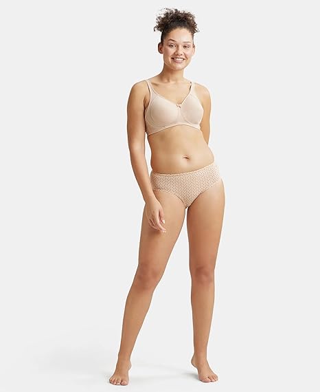 Jockey ES13 Women’s Wirefree Cotton Bra – Full Coverage with Side Panel Support